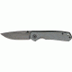 Hallmark Large Linerlock Gray Folding Knife, 3in, Black Finish Stainless Blade, Gray Aluminum Handle HM0015