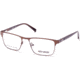 Harley Davidson Eyewear HD0132T Bifocal Prescription Eyeglasses - Matte Dark Brown Frame, Matte Dark Brown Lenses, 49 mm Lens Diameter HD0132T49049