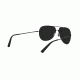 Hazard 4 Cluster Frameless Aviator Large Sunglasses - Men's, Silver Frame, Gray Lens, EYE-CLU-L-SLV