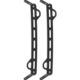 Hazard 4 HardPoint Gear Rails Pillbox &amp; Blastwall Pack Set, Black, HD-HGR-BLK