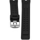 Hazard 4 Nautical TPR Watch Band, Stainless Steel Buckle, Black, WB-NAT24-SS-BLK