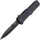 Heckler &amp; Koch Auto Hadron Out The-Front Automatic Folding Knives, 3.38in, Black PVD Coated 154CM Stainless, Bayonet Blade, Black Anodized Aluminum Handle, HK54020