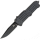 Heckler &amp; Koch Auto Hk Mini Incursion OTF Automatic Folding Knives w/ Glass breaker, 3in, Black PVD Coated 154CM Stainless Clip Point Blade, Black Anodized Aluminum Handle, 54056