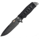 Heckler &amp; Koch Fray Fixed Blade Clip Knife, 4.25 black finish 154CM stainless spear point bla, Black cord wrapped handle, 55250