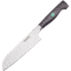 Hen &amp; Rooster Santoku Black G10 Knife, 5.75 satin finish 4116 stainless blade, Black and gray G10 handle, HRI-055B/G10