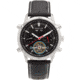 Heritor Automatic Wilhelm Semi-Skeleton Leather-Band Watch w/Day/Date, Black, One Size, HERHS2105