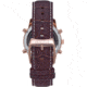 Heritor Automatic Wilhelm Semi-Skeleton Leather-Band Watch w/Day/Date, Brown/Rose Gold, One Size, HERHS2106