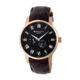 Heritor Mens Automatic Romulus Leather-Band Watch, Black/Brown HERHR6406