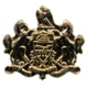 HERO'S PRIDE Pennsylvania Crest Collar - 3/4'' Wide, Gold Plated, Gold Plated, 8197G