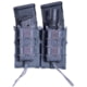 High Speed Gear Double Double Decker Taco Pistol Magazine Pouch, Wolf Gray, 11DD02WG