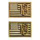 High Speed Gear US Flag Patch, Coyote Brown, Olive Drab