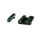 HiViz Litewave H3 Tritium/Litepipe Sight Set, Glock .45 ACP/10mm, GLN329