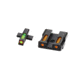 HiViz Litewave H3 Tritium/Litepipe Sight Set, Springfield XD, Springfield XDS, Springfield XDE, Springfield XD-M, Black, Green/Orange Litepipes w/ Orange Front Ring, XDN621