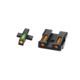 HiViz Litewave H3 Tritium/Litepipe Sight Set, Springfield XD, Springfield XDS, Springfield XDE, Springfield XD-M, Black, Green/Orange Litepipes w/ Orange Front Ring, XDN621