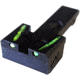HiViz Ruger Revoler Rear Night Sight, Green Rear, Black, RGRAD211