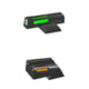 HiViz Springfiled Litewave H3 Tritium/LitePipe Day/Night Sight, For Models with Fixed Sights, Green/Orange with White Front Ring, SFN421