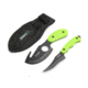 HME 2 Pc Skinning Gut/Cape Knife Kit,3.5in Black Oxide 420HC Steel Blade,Yellow Handle HME-KN-2PSGCK