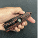 Hoffner Knives Folding Knife, 3.5in, 440c, Spear Point Blade, Chiseled Nightstalker Grip, Black Combo Blade, FK-S3CBK-CRB