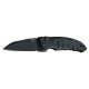Hogue A01 MicroSwitch Automatic Folding Knives, 2.75in, CPM 154 Stainless Steel Black Cerakote, Warncliffe Blade, Matte Black Handle, 24106