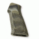 HOGUE AR15 / M16 No Finger Groove Piranha Grip G10, G-Mascus Green 13138
