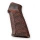 Hogue AR15 / M16 No Finger Groove Piranha Grip G10, G-Mascus Red Lava 13639