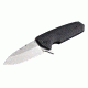 Hogue EX-02 3.375in Folder Spear Point Blade Flipper Tumbled Finish G10 Scales Ball Checker,Solid Black 34236