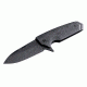 Hogue EX-02 3.75in. Tactical Folding Knife, Spear Point Blade, Flipper Brushed G-10 Frame, G-Mascus Green 34218