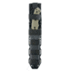 Hogue EX-F01 7in Fixed Tanto A-2 Steel Blade w/Black Automatic Retention Sheath, Black Finish, G10 Olive Drab Green Scales, 35108