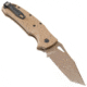 Hogue Sig K320A Automatic Folding Knife, 3.5in, CPM S30V Stainless, Tanto Blade Partially Serrated, Coyote PVD, Coyote Tan Polymer Handle, 36323