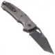 Hogue Sig K320A Automatic Folding Knife, 3.5in, CPM S30V Stainless, Tanto Blade, Black Cerakote, Grey Polymer Handle, 36322