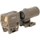 Holosun OPMOD AEMS Red Dot &amp; HM3XT Magnifier Combo, Green MRS, Flat Dark Earth, AEMS 221311&amp;HM3XT-FDE