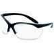 Howard Leight Vapor 2 Protective Eyeglasses Black Frame, Clear Lens R01535
