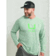 HUK Performance Fishing Huk Icon Crew Long Sleeve Shirt Fresh Salmon XL E13EC917, ATH1200573315L