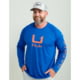 HUK Performance Fishing Huk Icon Crew Long Sleeve Shirt Fresh Salmon XL E13EC917, ATH1200573460L