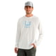 HUK Performance Fishing Icon Long Sleeve Crew - Men's, White 2, Medium, H1200573-120-M