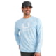 HUK Performance Fishing Icon Printed Crew - Men's, Coastal Drift, Large, H1200730-425-L