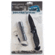 Humvee Emergency Rescue Knife and Tactical LED Flashlight Set, 2-Piece, Black HMV-KC-ER1