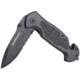 Humvee Emergency Rescue Knife and Tactical LED Flashlight Set, 2-Piece, Black HMV-KC-ER1