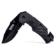 Humvee Recon Serrated Blade with Pocket Clip and Spring Assist, Black HMV-KTR-15