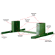 Hyskore Target Hound Target Stand, Od Green, 30291