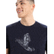 Icebreaker Tech Lite II Short Sleeve Skiing Yeti T-Shirt - Men's, Midnight Navy, 2XL, IB0A56IM401XXL