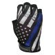 Industrious Handwear Blue Line Flag - Unlined - Half Finger Gloves - EGC-BL-SM