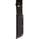 J. Adams Sheffield England MOD Pattern Survival Knife Fixed Blade Knives, 7in, Carbon Steel Blade, Drop Point Blade, Black Ebony Wood Handle, MOD PATTERN BLACK//BRIGHT