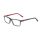 Jaguar Spirit 31506 Single Vision Prescription Eyeglasses, Matte Black/Red Frame, JG315066852SV