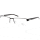 Jaguar Spirit 33552 Single Vision Prescription Eyeglasses, Black/White Frame, JG33552780SV