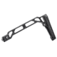 JMac Customs SS-9RP Stock 5.5mm Folding Aks w/Rubber Butt Pad, Black, SS-9RP+5.5