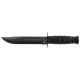 KA-BAR Knives Fighting Utility w/Hard Plastic Sheath,11.75in, Cro-Van 1095 Steel, Serrated Edge, Kraton Handle, K1214