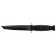 KA-BAR Short Fixed Tactical KA-BAR Tanto Knife, Combo Edge, Nylon Sheath KB5055