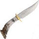 Ken Richardson Knives Bowie Crown Horn Handle 5 in Fixed Blade Knife, 4.875in, Crown Horn Handle KRK1408