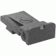 Kensight BoMar BMCS 1911 Chrome Moly Steel Sight, Rounded Serrated Blade, Black, 860-003